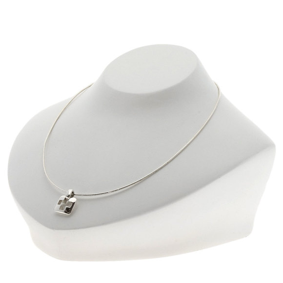 Tiffany Open Cross Square Necklace Silver - Picture 6 of 7